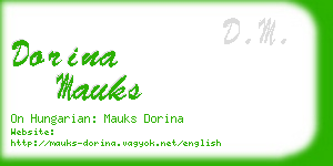 dorina mauks business card